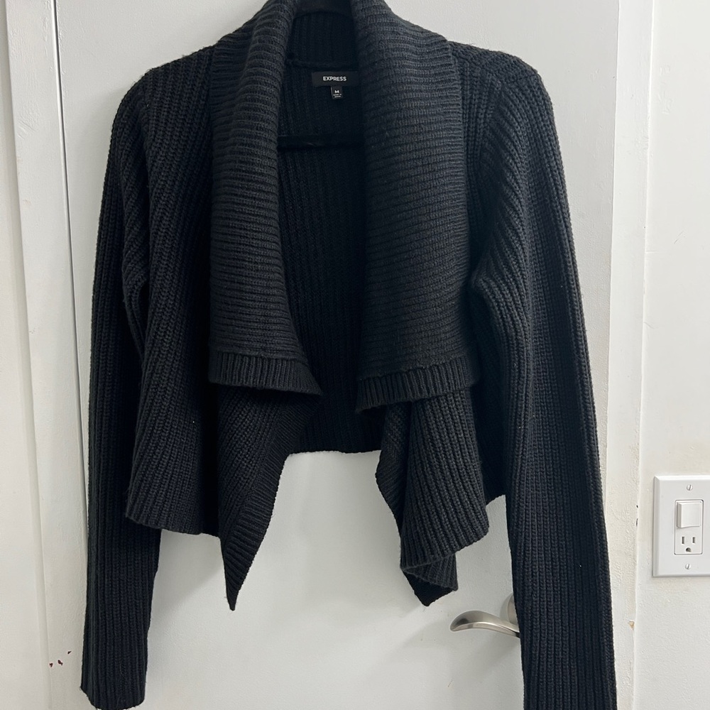 Express Women's Black Cardigan Sweater